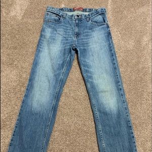 arizona straight cut jeans, size 0